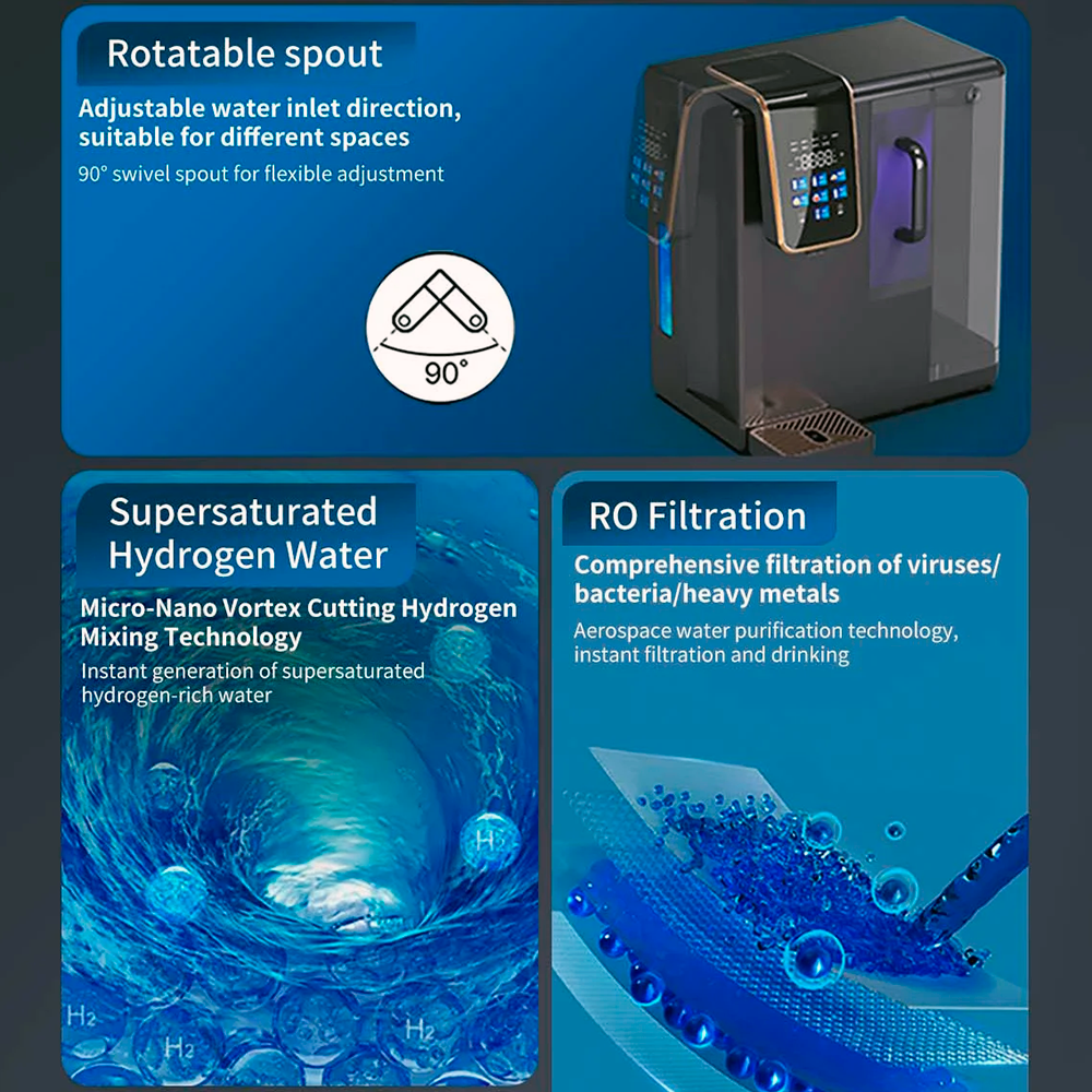 ScandiBloom Pure Hydrogen RO Vandrenser med Omvendt Osmose og Supersatueret Hydrogen hos Home Roast